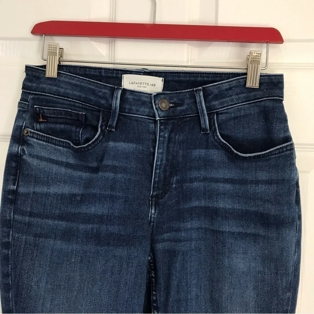 lafayette 148 New York Mercer style jeans EUC 27 waist or size 4 premium denim - Picture 3 of 7